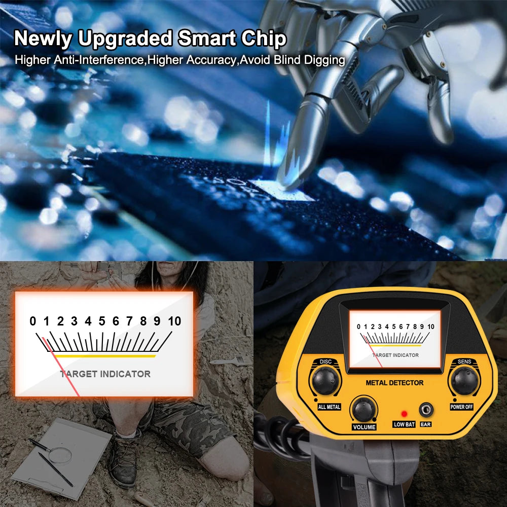 MD-5090 High Sensitivity Metal Detector Underground Portable Gold Detector Underwater Metal Finder Length Adjustable Tools
