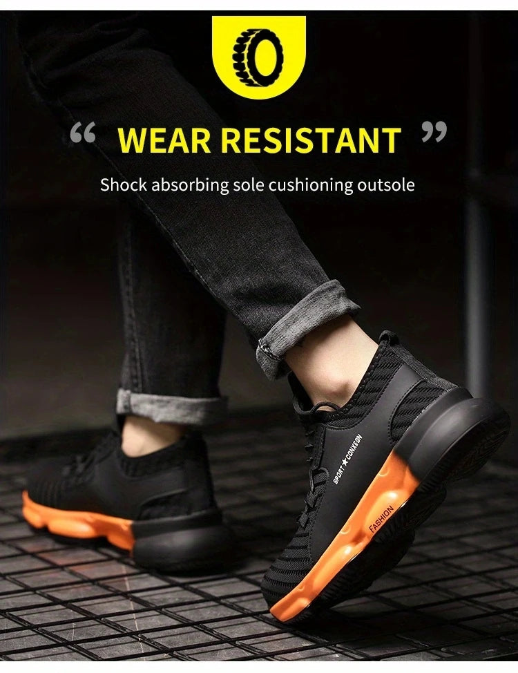 Anti-smash, anti-puncture, breathable, comfortable safety shoes