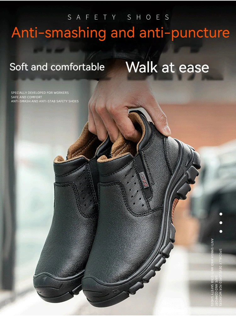 Mens Work Boots Composite Toe Safety Footwear