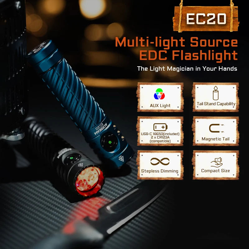Led flashlight EDC LUXEON HL4X