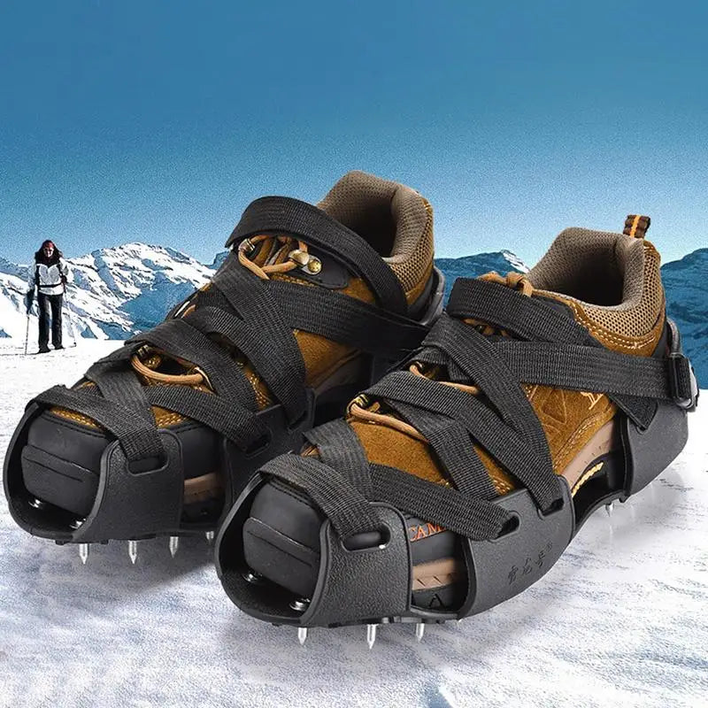 Crampons For Hiking Boots 32-Spikes Crampons Ice Cleats