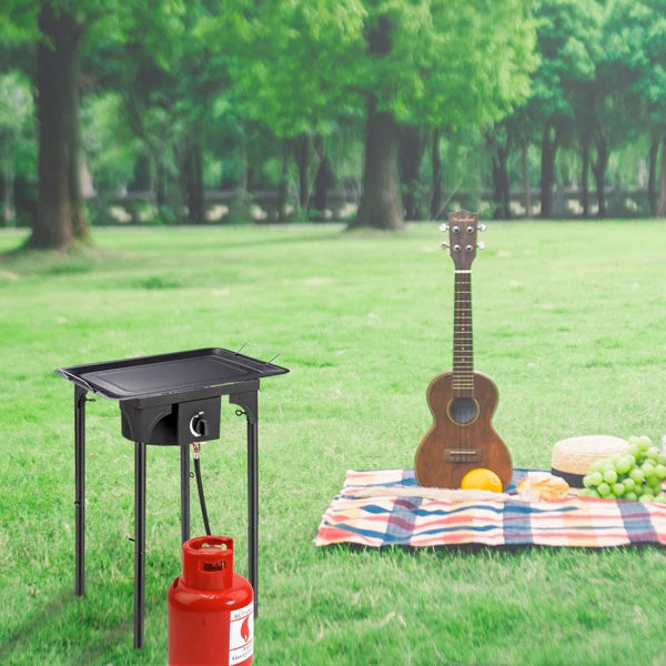 Outdoor Camp Stove High Pressure Propane Gas  (Single Burner 75000-BTU)