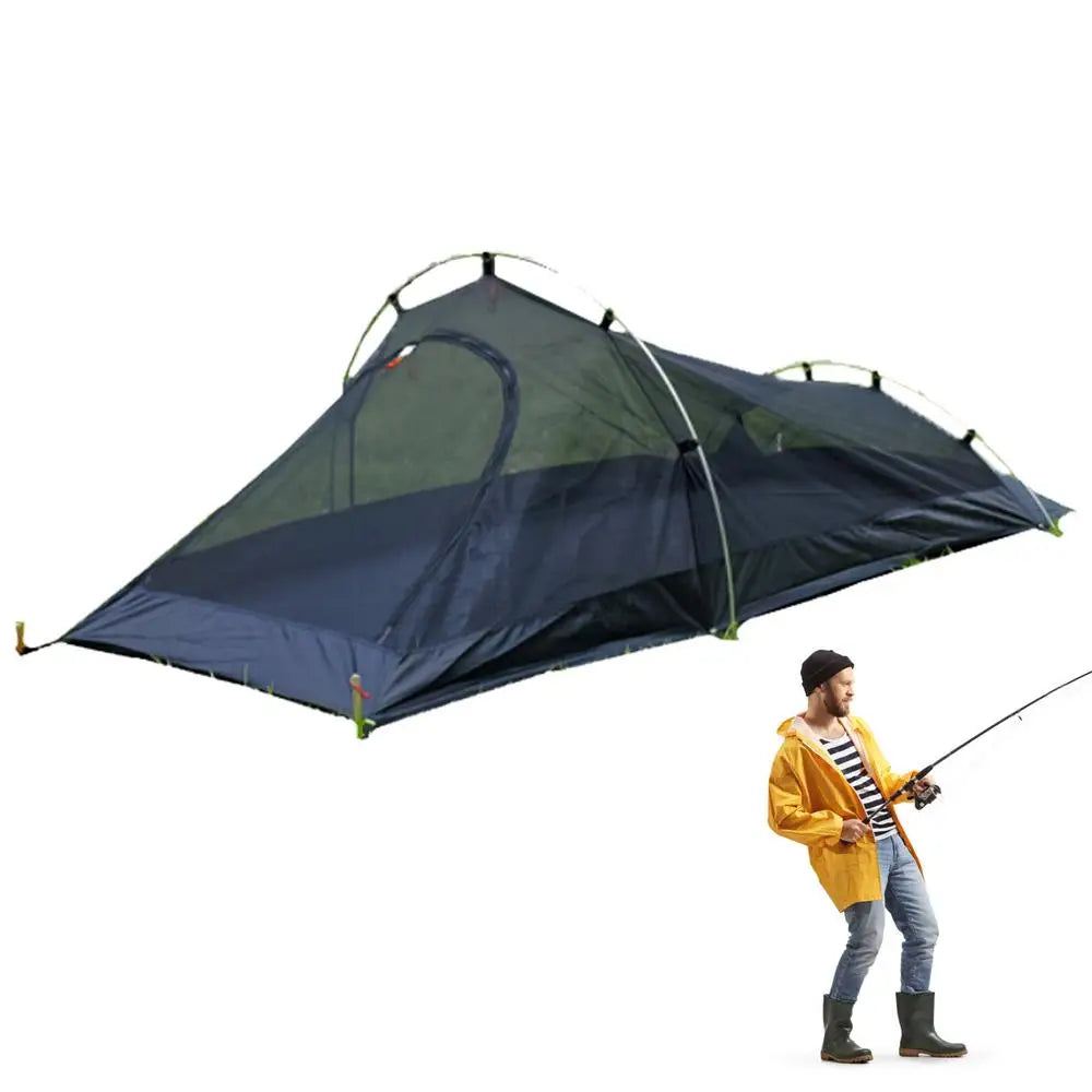 Camping Backpacking Tent 1 Person Tent Breathable Mesh Hiking Mountain Hunting Backpacking Tents To Windproof And Waterproof