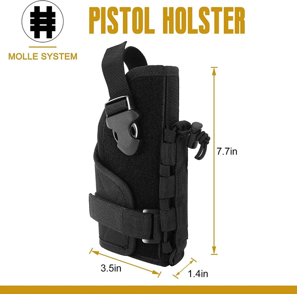 Universal Tactical Molle Pistol Holster Adjustable