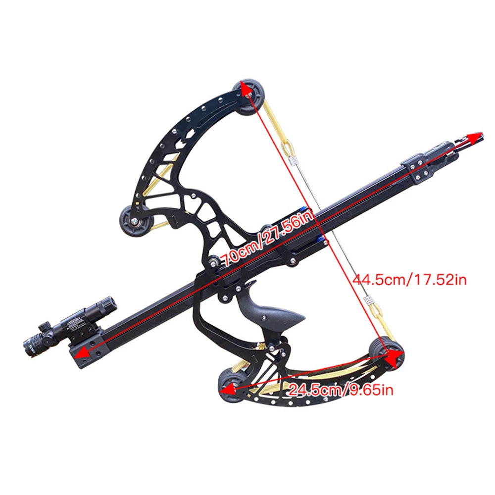 all-metal 50-round compound bow and arrow