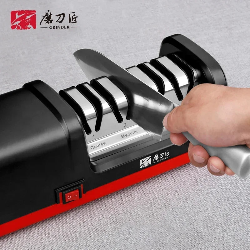 4 Stage Diamond Electric Knife Sharpener