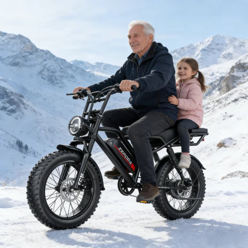 14 20 inch Electric fat bike 1000w 2000w 30-50MPH 30-60Miles Adjustable front brake seat,For Cycling Electric Bicycle