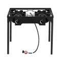 Outdoor Camp Stove High Pressure Propane Gas (Double Burner 150000-BTU)