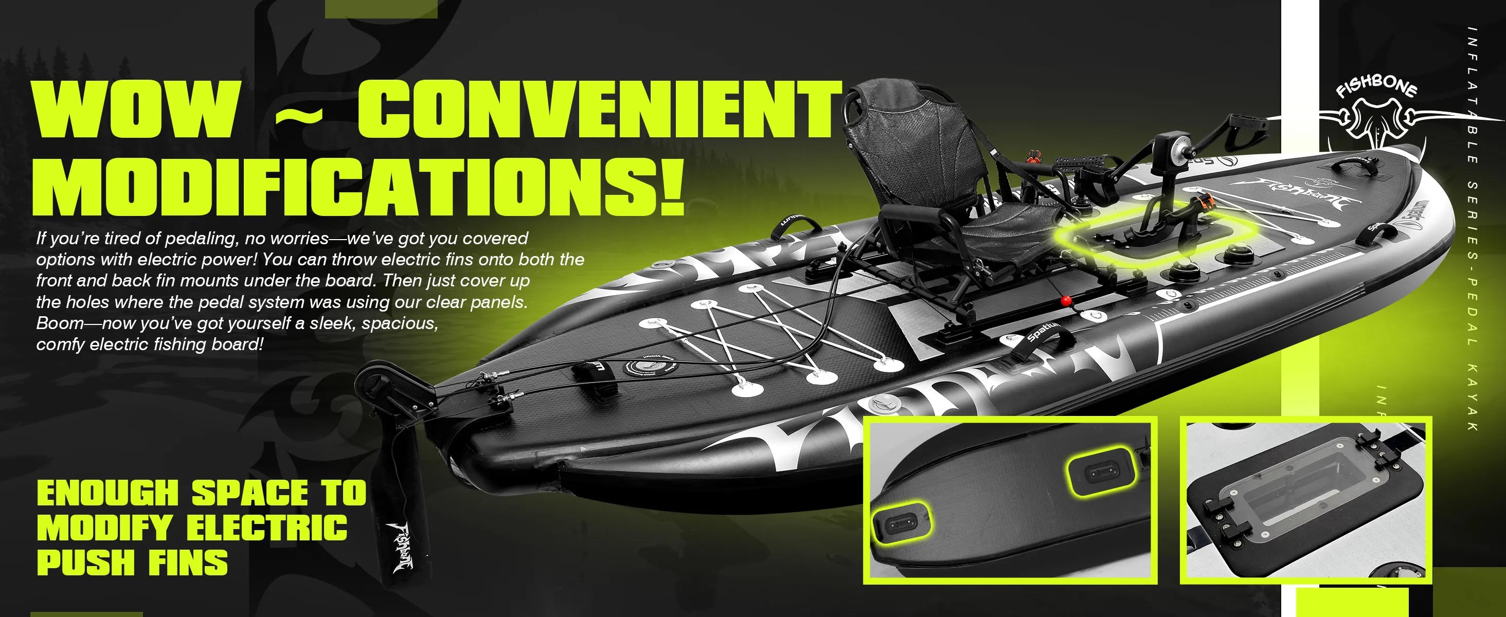 Pedal Drive Kayak Capacity 660LBS
