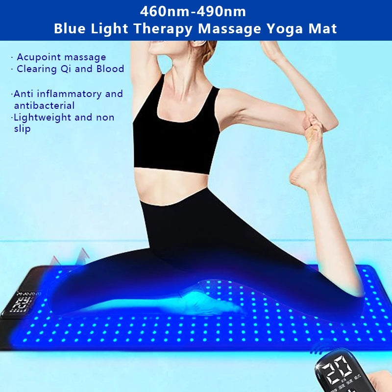 Tanning Lamp Mat 360 PCS Blue Light  Remote Control 8 Modes