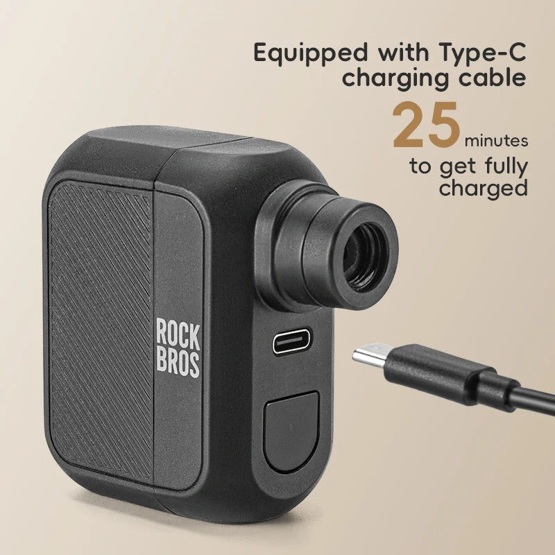 Mini Electric Pump 100PSI Air Inflator AV/FV Tire Inflation Portable Bicycle Pump