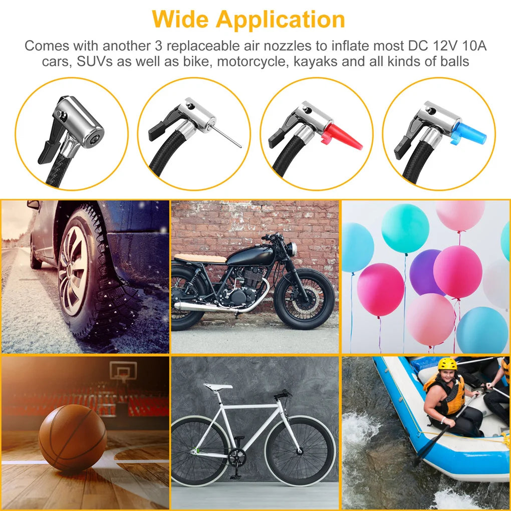 Car Tire Air Pump Portable Air Compressor Pump DC 12V