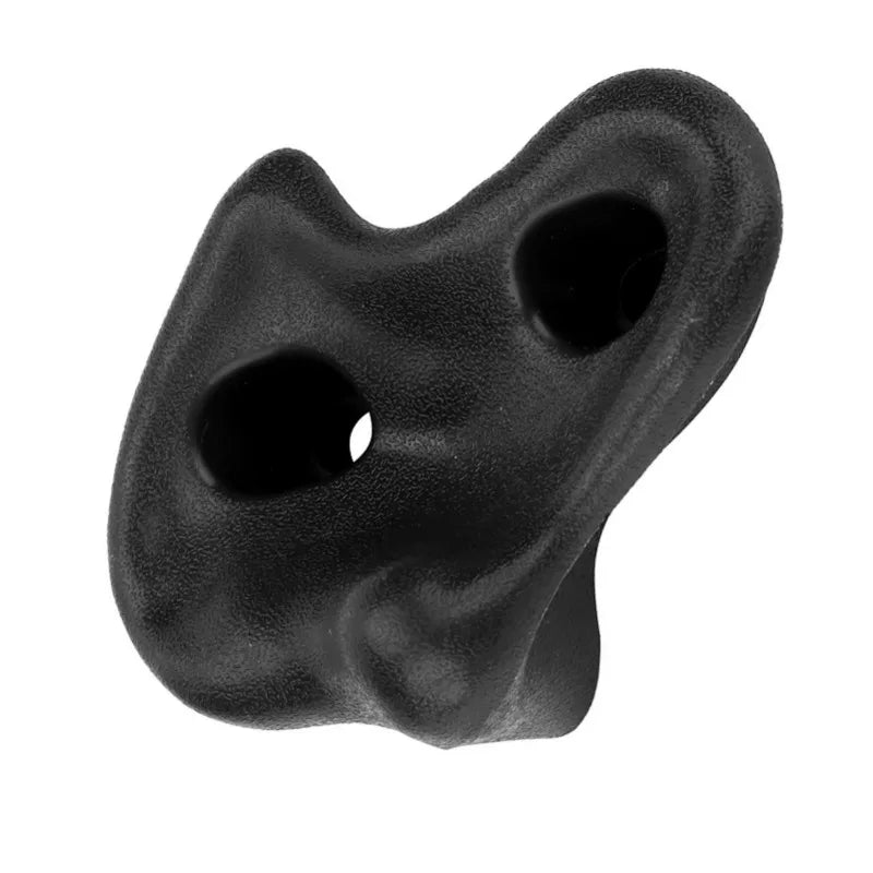 10PCS Plastic Textured Rock Climbing  Rocks Wall  Kids Assorted Kit Bolt Black
