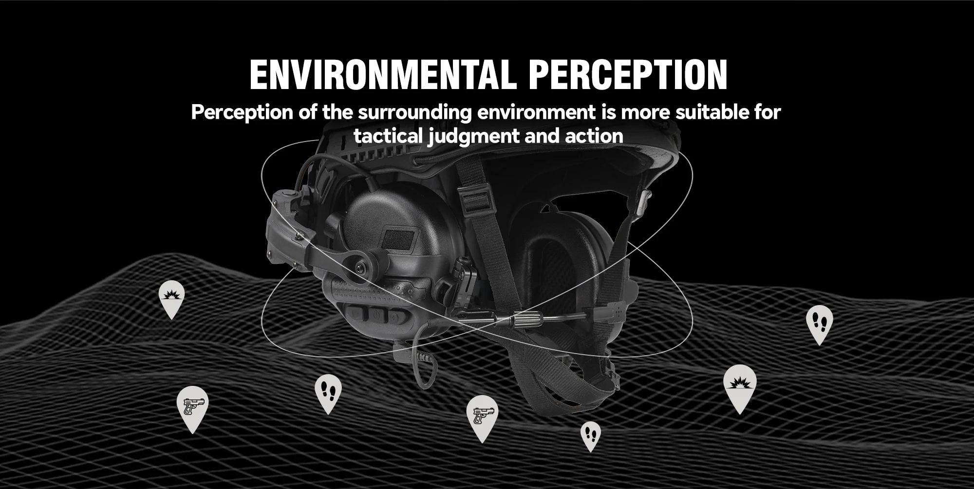 Tactical Hunting Headset Electronic Hearing Protector Active