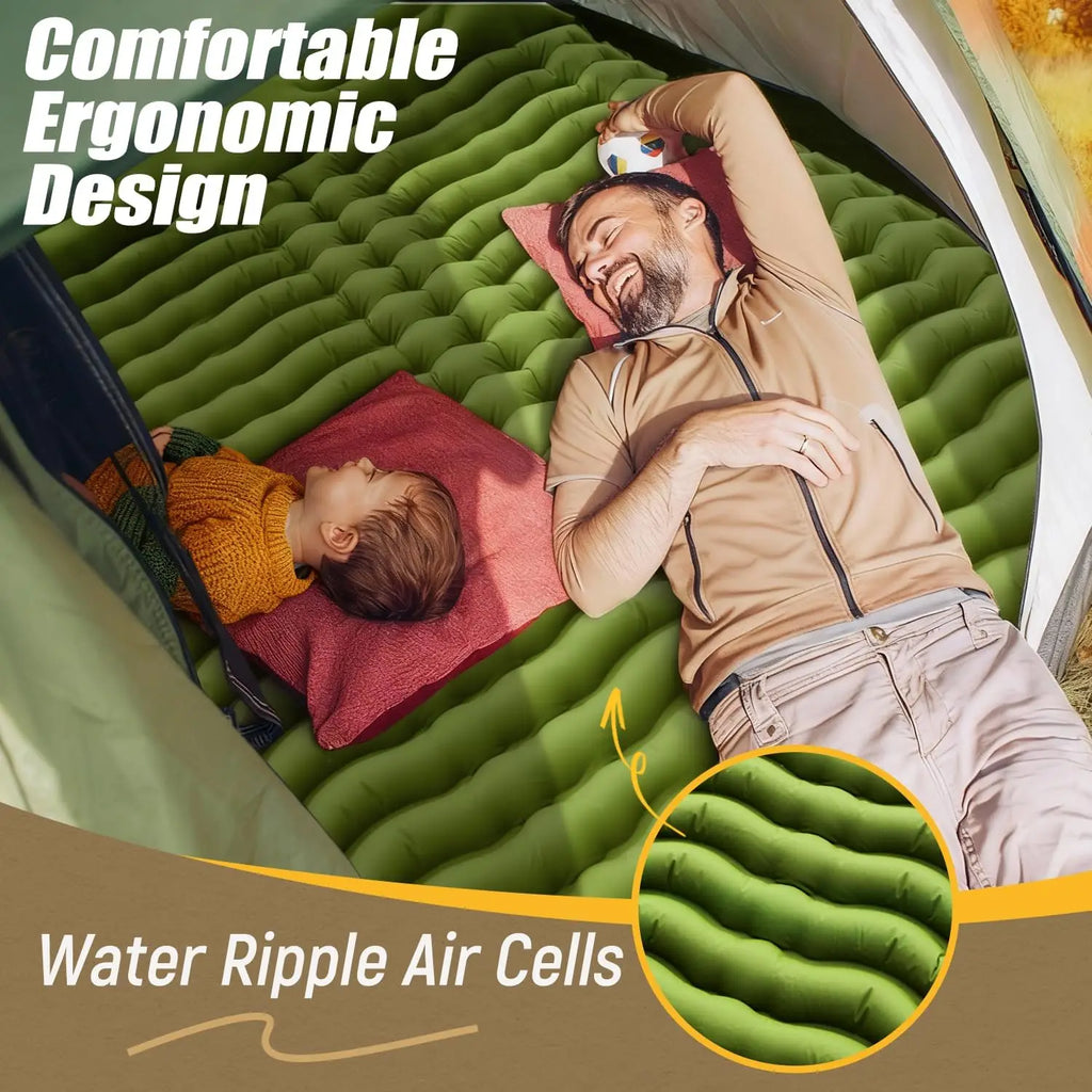 Self-Inflating 4" Thick Double Sleeping Pad