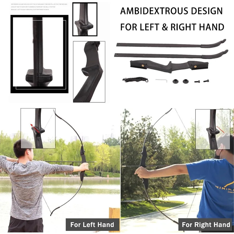 Archery Bow and Arrow  Takedown Recurve  20lbs