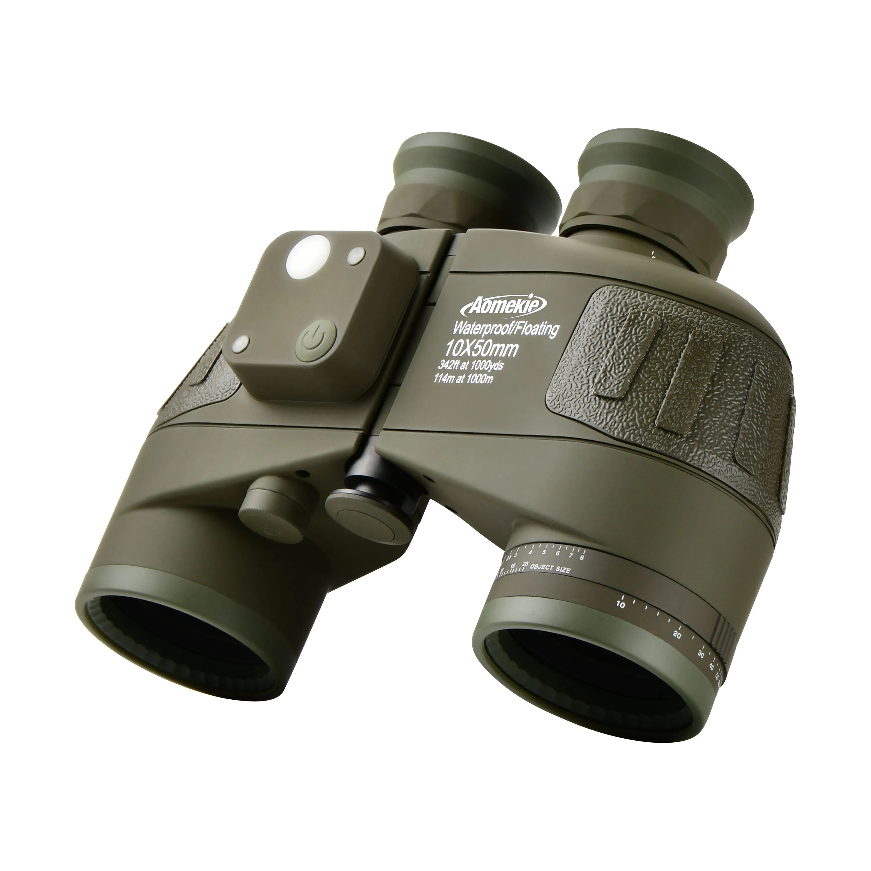 10X50 HD Marine Binoculars with Rangefinder Compass