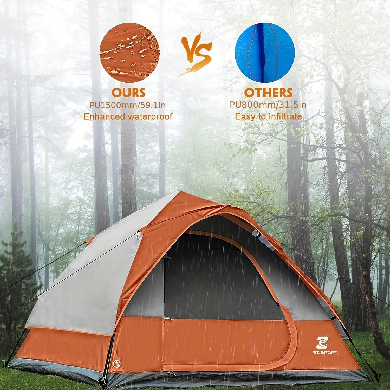 Pop Up Camping Tent - 4 Person