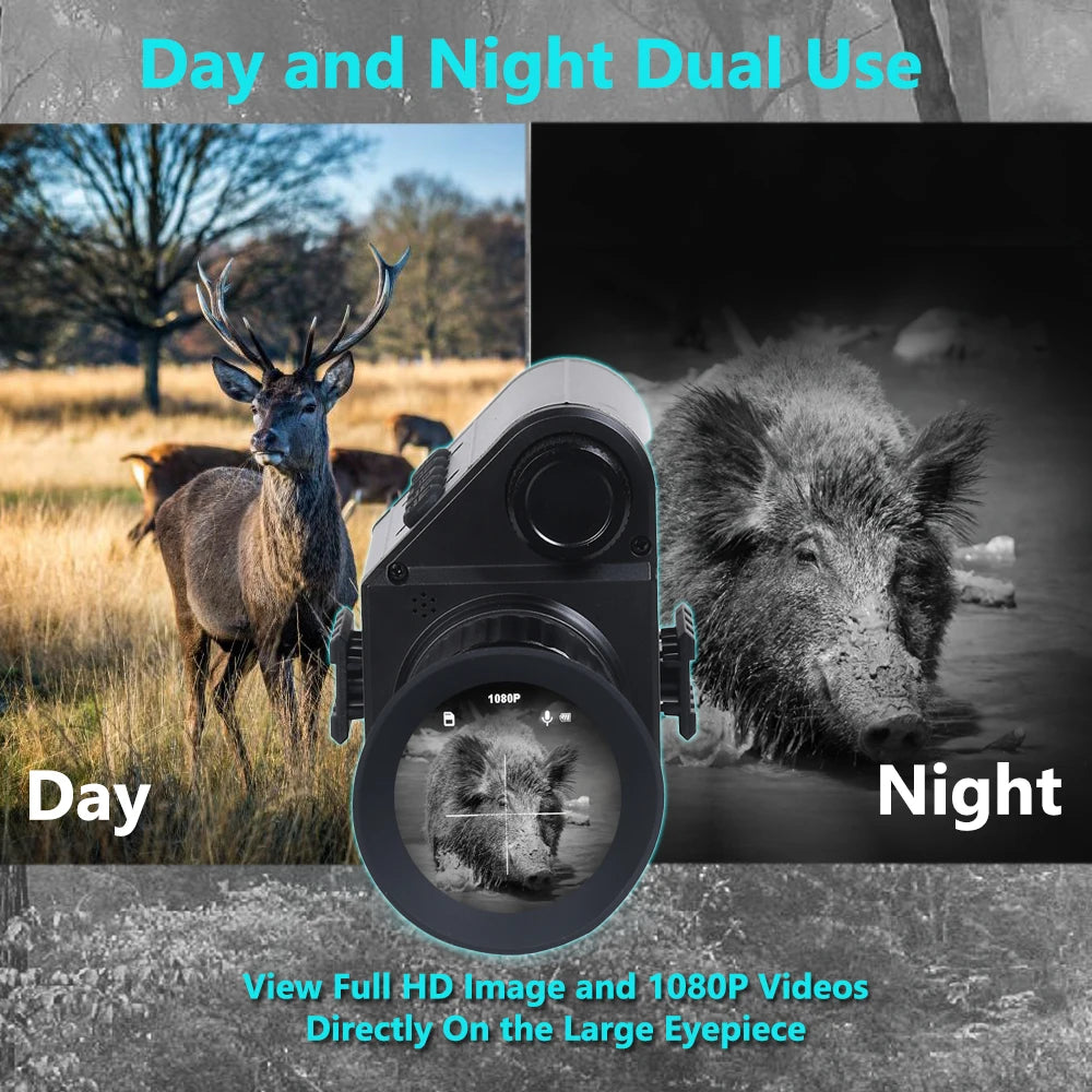 Digital Night Vision Riflescope 940nm IR Scope Sight Monocular 5X Zoom