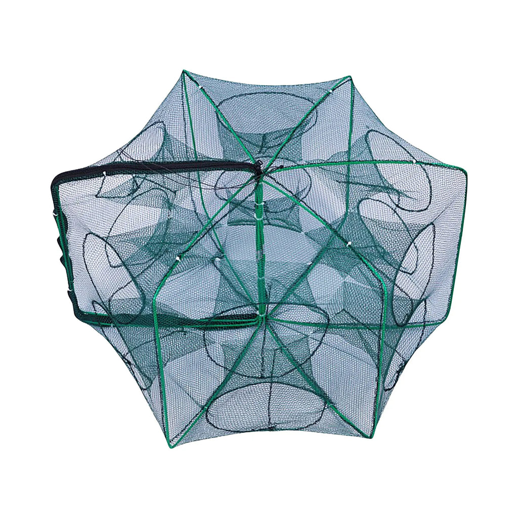 Folding fish cage trap fishing tool kit fish shrimp crayfish crab fishing net nylon material