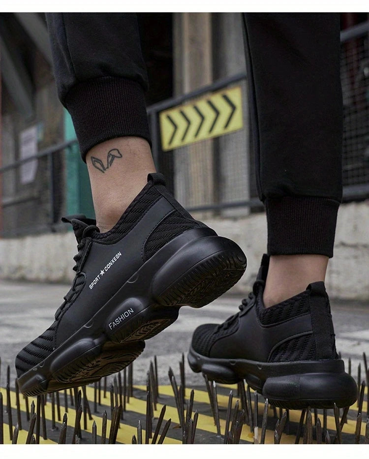 Anti-smash, anti-puncture, breathable, comfortable safety shoes