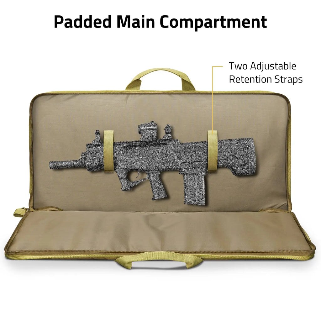 Soft Rifle Case 28 inch Gun Bag Pistol Tactical Shotguns Lockable Zipper