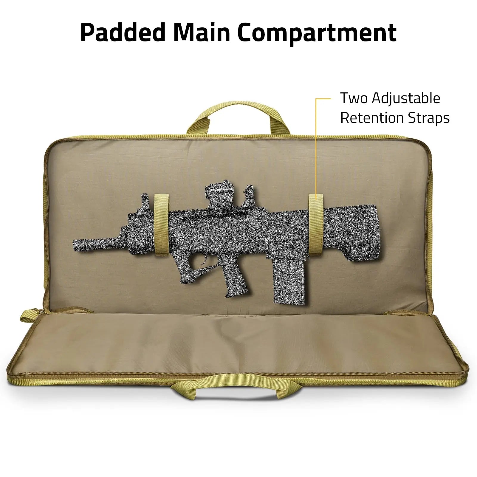 Soft Rifle Case 28 inch Gun Bag Pistol Tactical Shotguns Lockable Zipper
