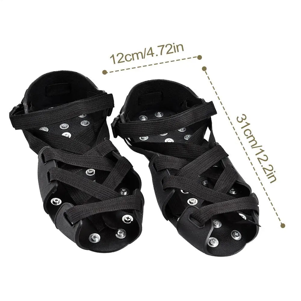 Crampons For Hiking Boots 32-Spikes Crampons Ice Cleats