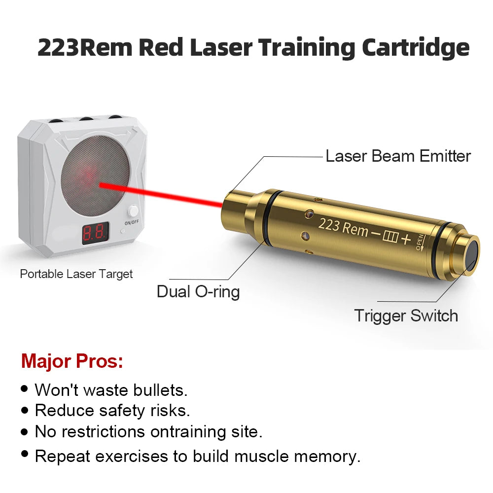 223 laser training cartridge Red Dot Laser