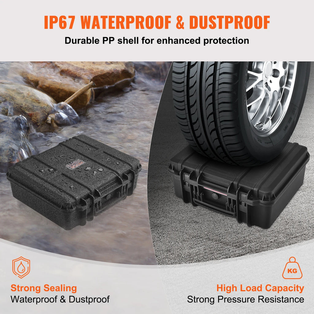 Hard Pistol Cases w/ Pre-cut PU Foam Lining  for 1/2/5/6 Pistol Lockable Pistol Case
