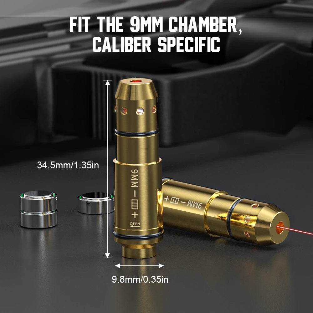 9mm Red Dot Laser Training Cartridge
