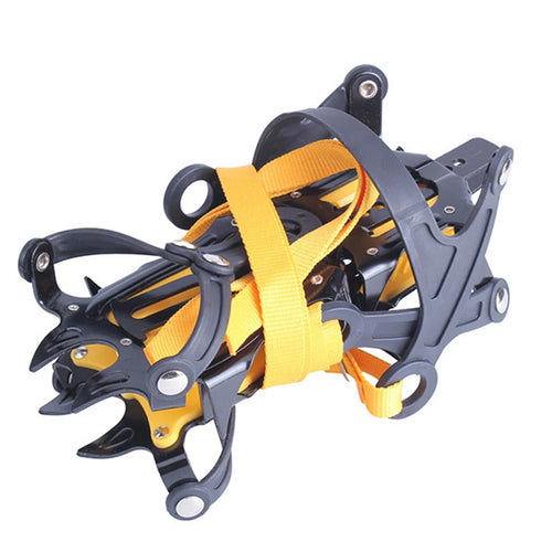 1 Pair Ice Crampons Stainless Steel 10 Teeth Snow Grips Crampons