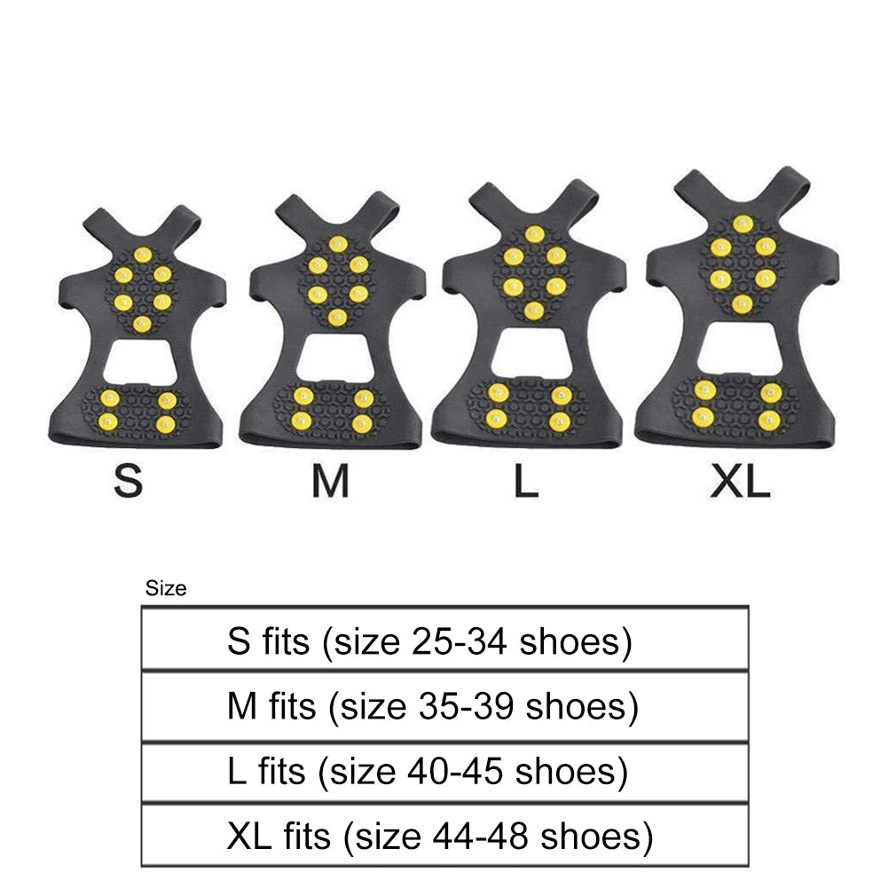 10 Teeth Climbing Crampons Mountaineering Cleats  Snow Claw Shoe