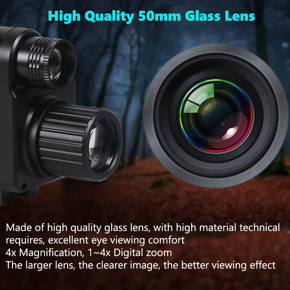 Digital Night Vision Riflescope 940nm IR Scope Sight Monocular 5X Zoom