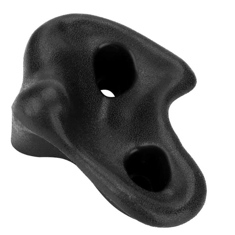 10PCS Plastic Textured Rock Climbing  Rocks Wall  Kids Assorted Kit Bolt Black
