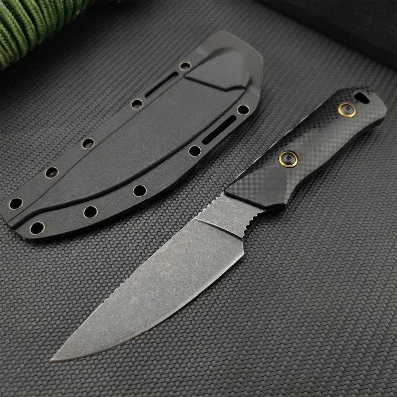 Orange Fixed Blade Knife D2  Blade S