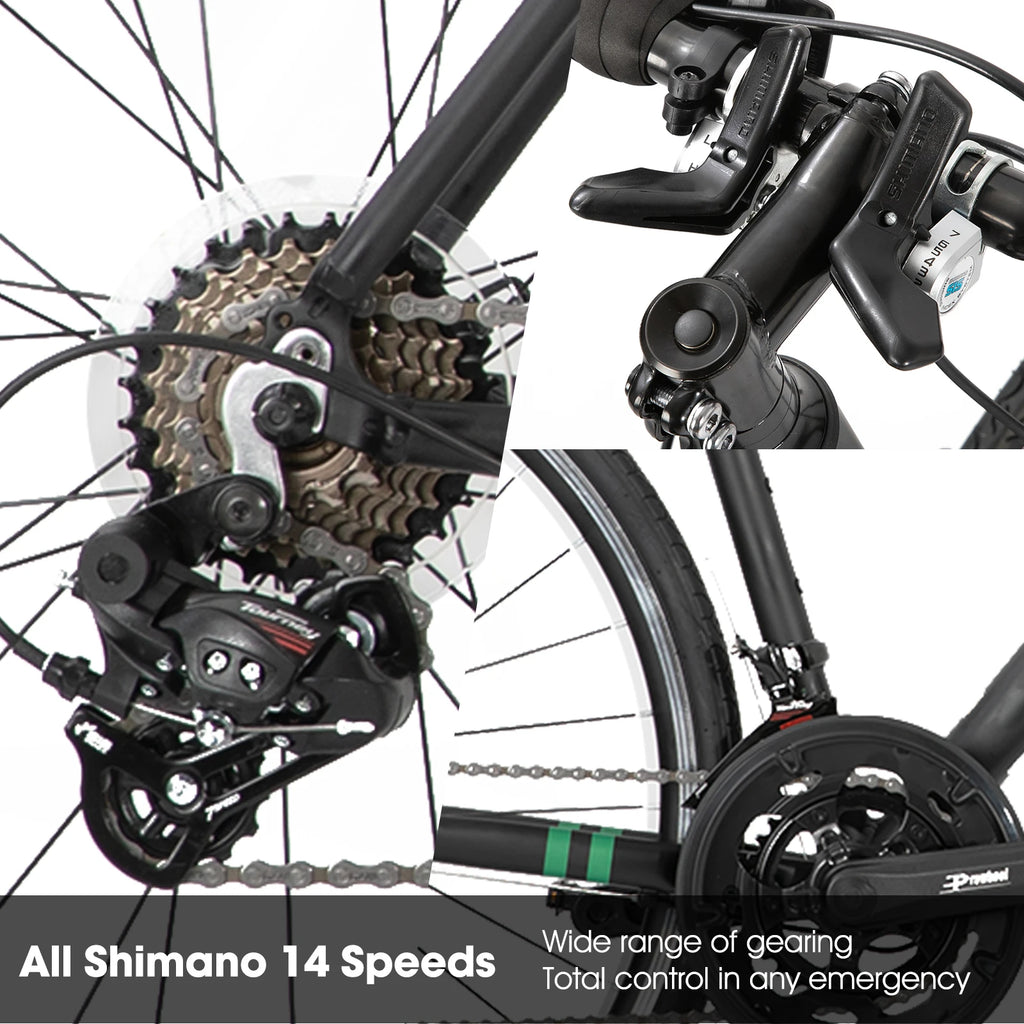 Aluminum Road Bike, 14 Speeds, 53/57cm Frame, Racing Bike