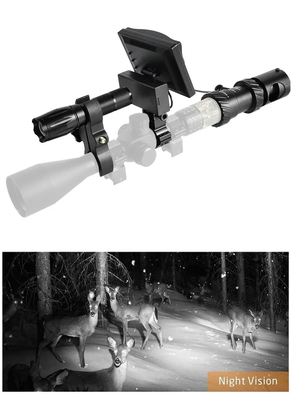 Night Vision Riflescope Hunting Scopes 850nm Infrared LED IR Waterproof Night Vision Hunting Camera