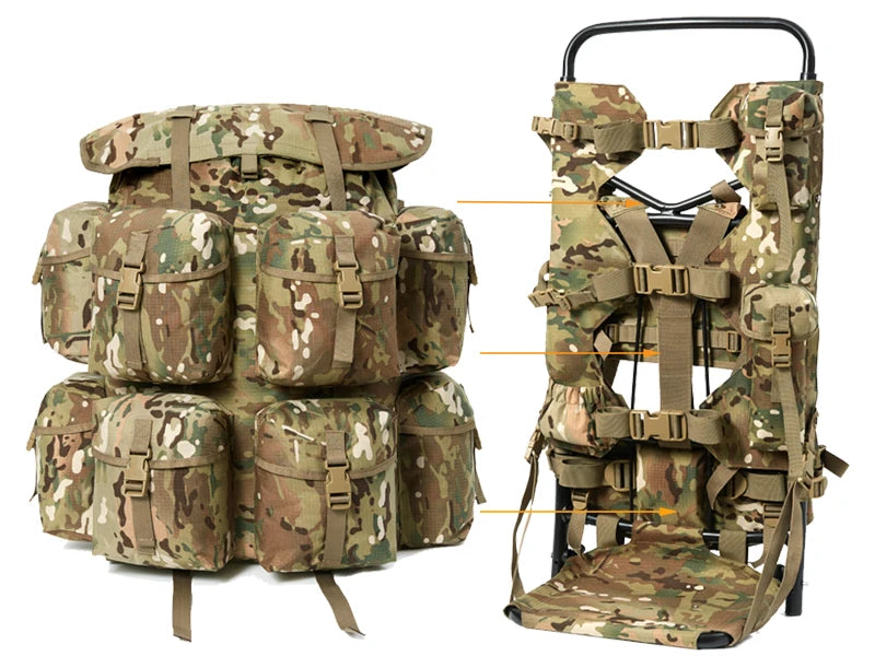 Aluminum External Frame System Large Rucksack Army Tactical Backpack frame