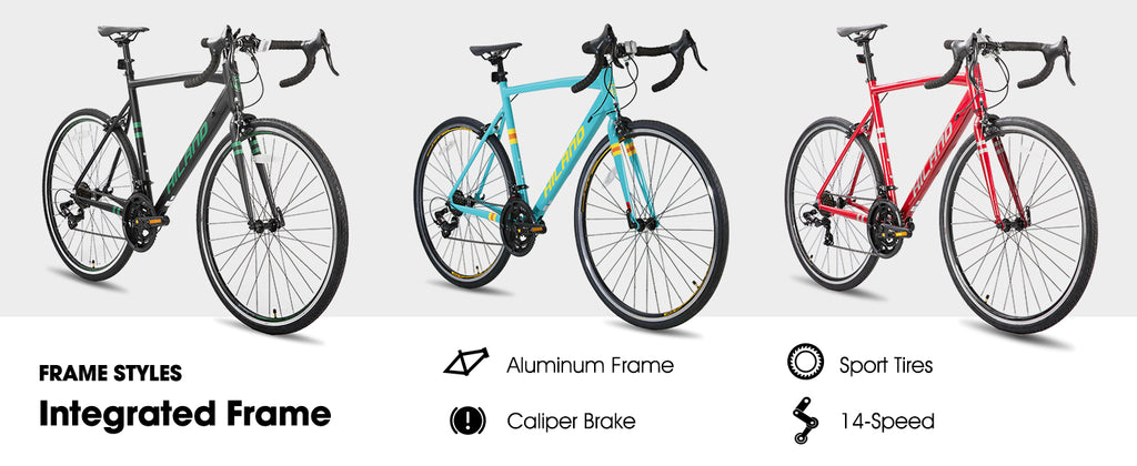 Aluminum Road Bike, 14 Speeds, 53/57cm Frame, Racing Bike