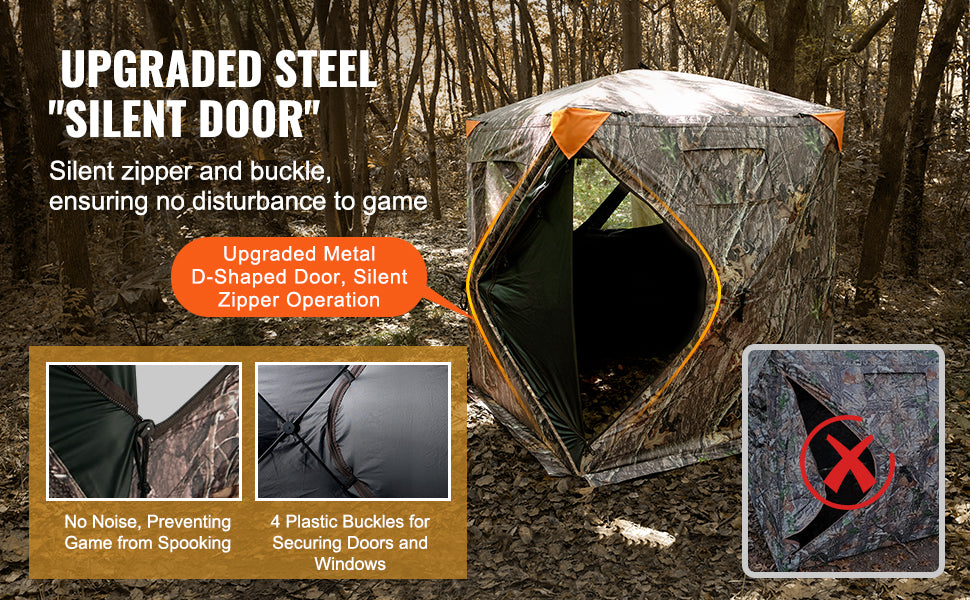 Hunting Blind with 270° See Through Mesh
