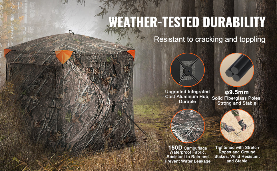 Hunting Blind with 270° See Through Mesh