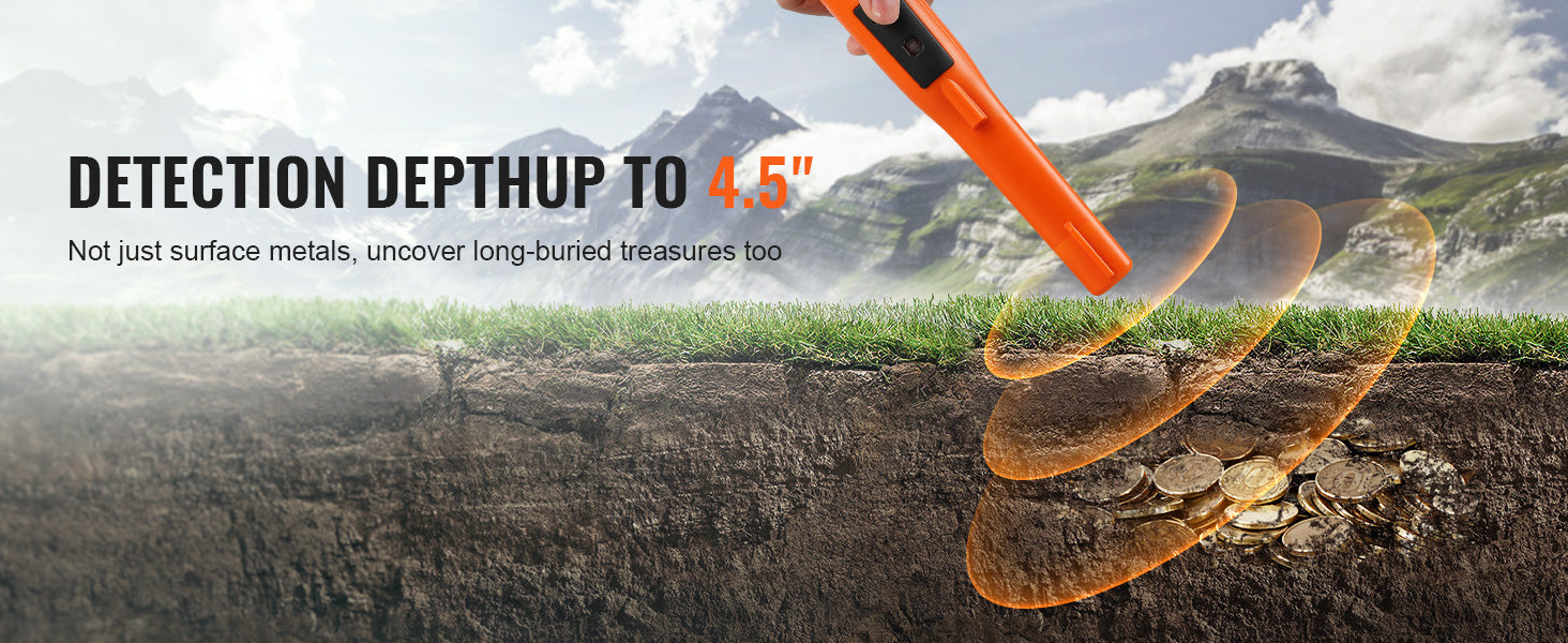 Metal Detector IP66/IP68 Waterproof Handheld Pin Pointer