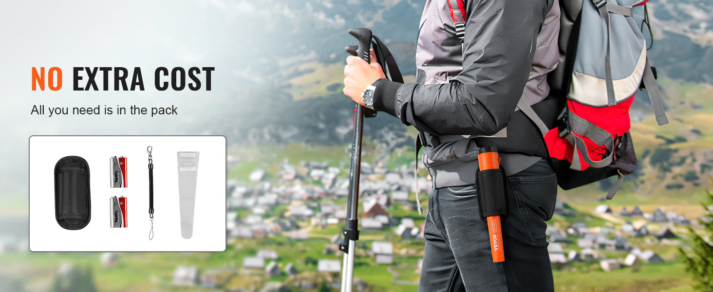 Metal Detector IP66/IP68 Waterproof Handheld Pin Pointer